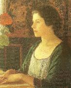 Laurits Tuxen nina, kunstnerens datter France oil painting artist